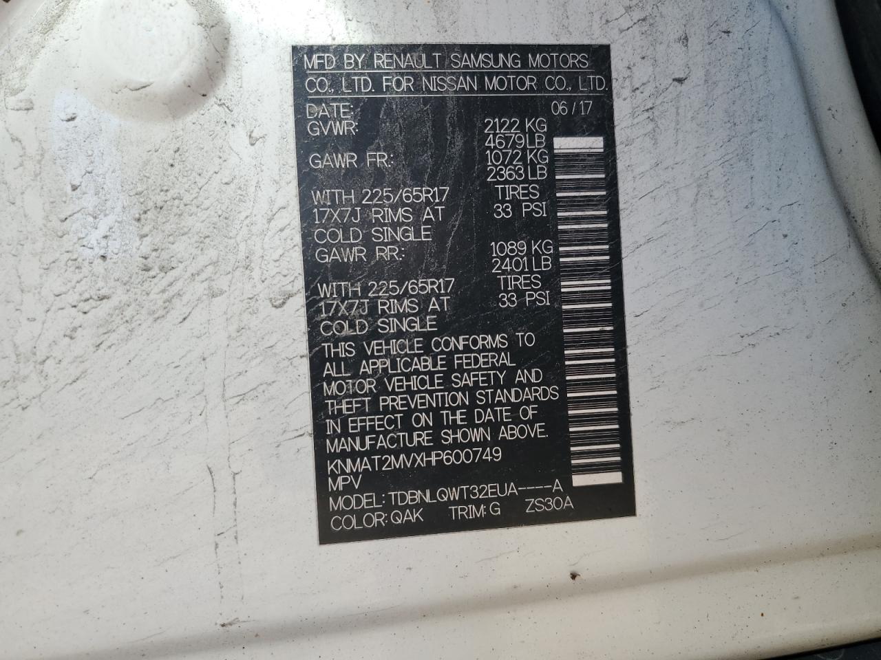 Nissan Rogue S Image 8