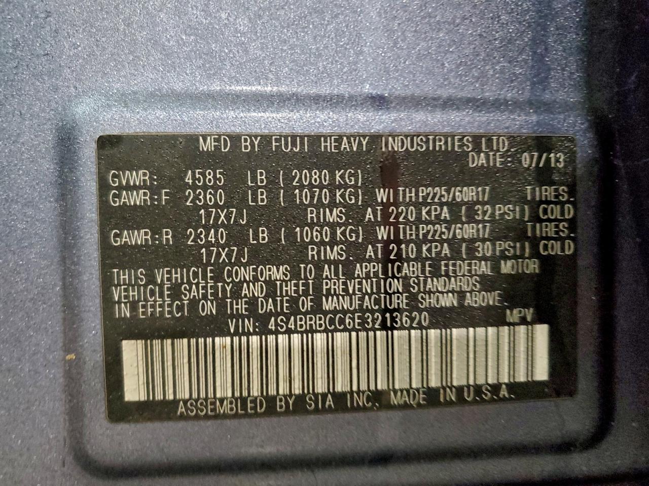 Subaru Outback 2.5i Premium Image 9