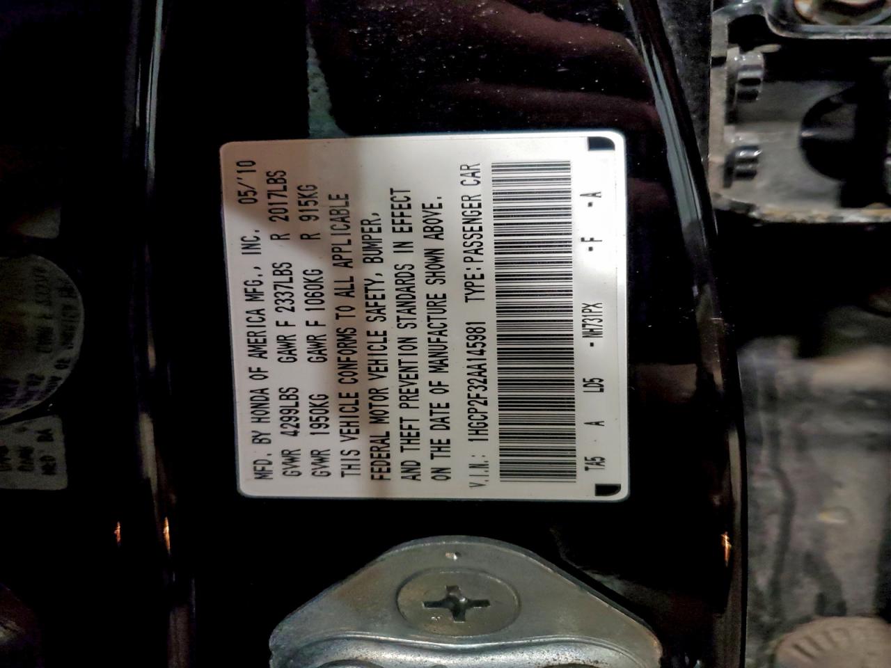 Honda Accord Lx Image 10